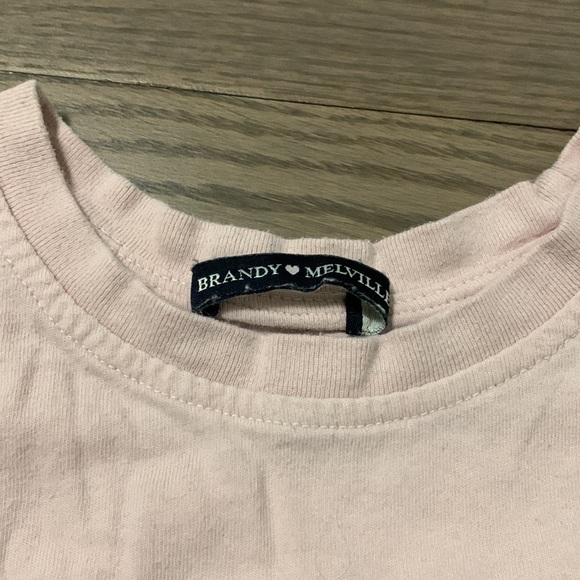 Brandy Melville Pink Tee - Picture 3 of 4